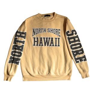 North Shore Hawaii Light Yellow Sweatshirt XS